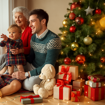 Sapin LED avec Pied Bois 180/210 cm – 510/600 Branches