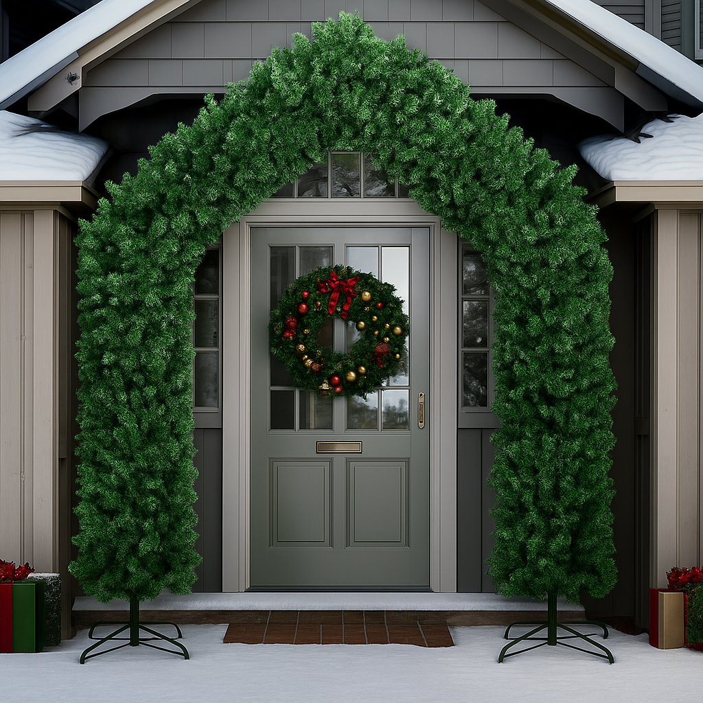 Arche de Sapin Artificiel 240/270 cm avec Support