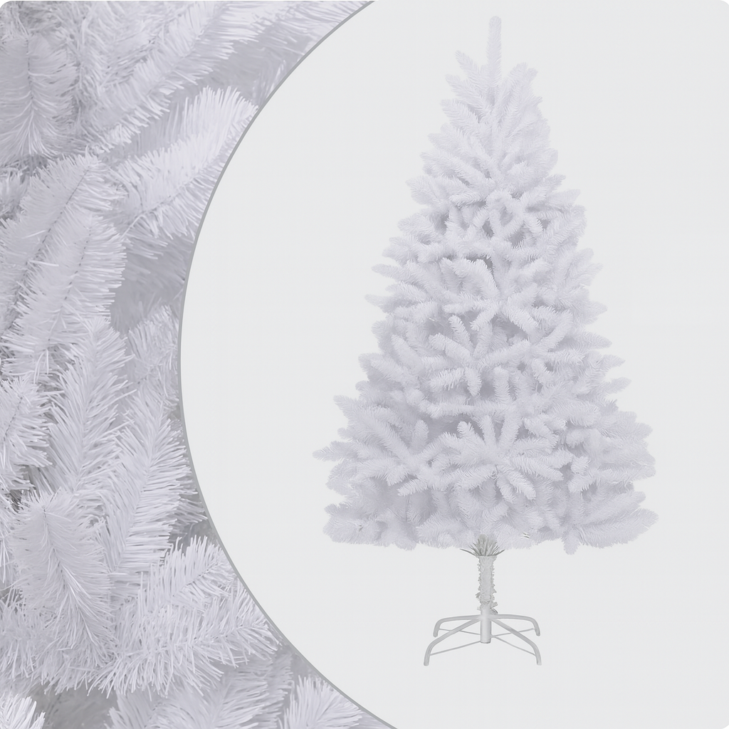 Sapin de noël artificiel articulé avec support métal – plusieurs tailles et coloris