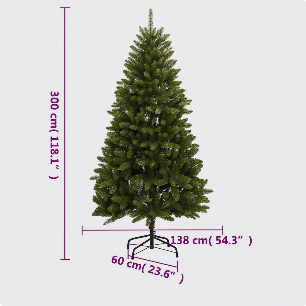 Sapin de noël artificiel articulé avec support métal – plusieurs tailles et coloris