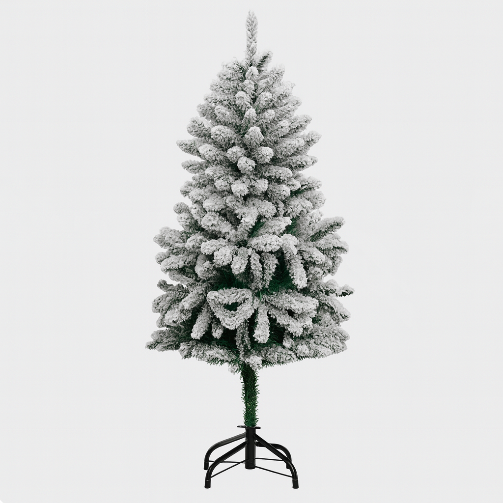 Sapin de noël artificiel articulé avec support métal – plusieurs tailles et coloris