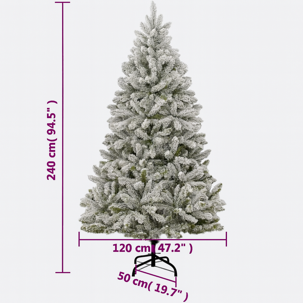Sapin de noël artificiel articulé avec support métal – plusieurs tailles et coloris