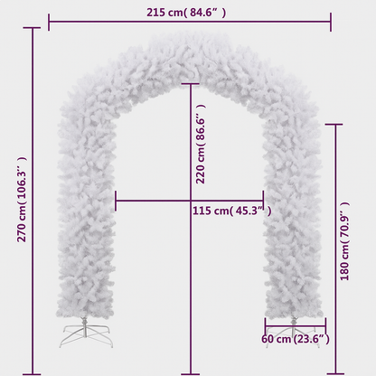 Arche de Sapin Artificiel 240/270 cm avec Support