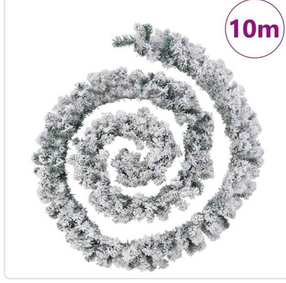 Guirlande Noël Verte 5/10/20 m LED USB Neige & Boules