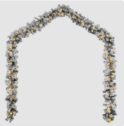 Guirlande Noël Verte 5/10/20 m LED USB Neige & Boules