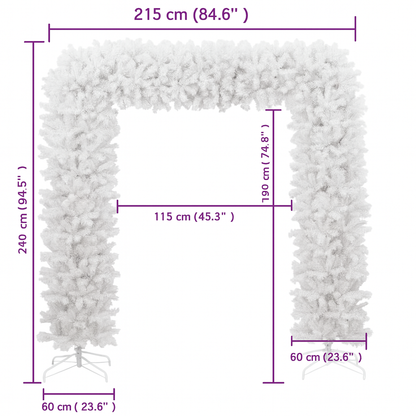 Arche de Sapin Artificiel 240/270 cm avec Support